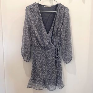Abercrombie & Fitch blue floral dress, medium